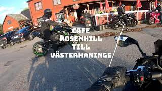 Slingerbulten - Från café Rosenhill till Västerhaninge  Kawasaki ninja 650