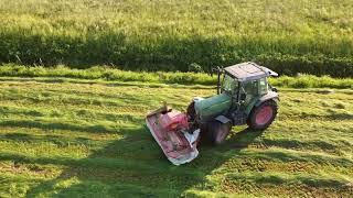 Weihnachtsspecial 2022: 1. Schnitt 2022 mit Fendt Farmer 309C und Kuhn 2,80m Aufbereitermähwerk