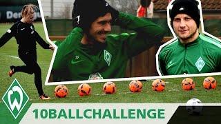  10 BALL CHALLENGE mit Fin Bartels & Philipp Bargfrede | SV Werder Bremen