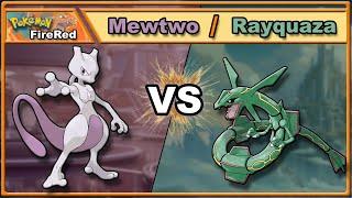 Gen 3 Legendary Clash - Mewtwo VS Rayquaza Solo Challenge - Pokémon FireRed