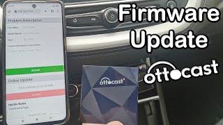 OTTOCAST wireless CarPlay adapter Firmware update