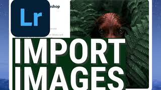 Adobe Photoshop Lightroom | Import Images | adobe lightroom 2020 beginner tutorial