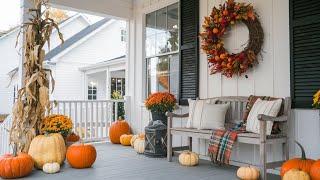 Modern Farmhouse Fall Porch Ideas Elevate Your Home with Cozy Decor!