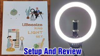 Ubeesize 12” Ring Light Setup & Review