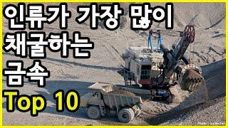 금방 없어지겠는데? 인류가 매년 지구에서 가장 많이 채굴하는 금속 Top 10