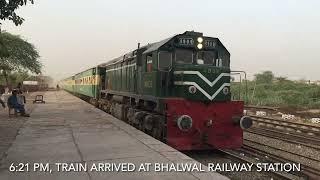 Rail travel on Chenab Express 136 Down | Bhalwal to Sargodha junction part 1