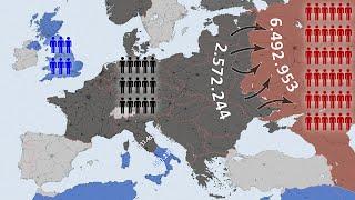 World War II Every Day with Army Sizes