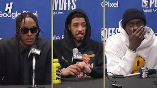 Tyrese Halliburton, Myles Turner & Pascal Siakam talk Game 7 win vs Knicks, Postgame Interview 