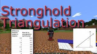 Minecraft Stronghold Triangulation