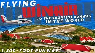 [4K] – Flying To The Shortest Runway In The World On A 56-Year-Old Plane – RARE Reverse Approach!