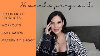 26 weeks pregnant...MATERNITY SHOOT & PRODUCTS YOU NEED  | Yasmine Hahn