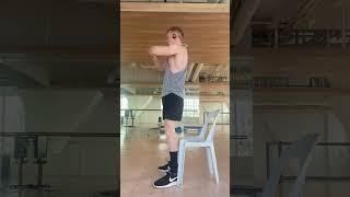 600 squats in 30 minutes (beginner chair squats)