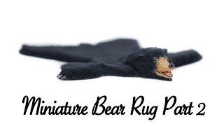 Making a Mini Bear Rug Pt 2 - The Body/Adding Fur