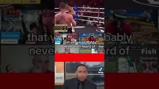 Stephen A Smith ROASTS Canelo Alvarez