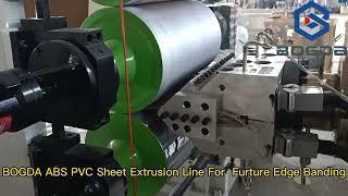 BOGDA Machinery 300mm PVC ABS Edge Banding Extrusion Line for Furniture Making