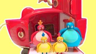 TWIRLYWOOS Toys Big Red Boat Compilation Videos Animals Learning