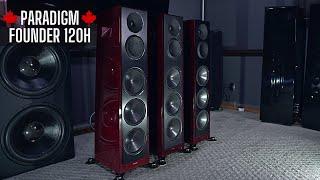 MOST BEAUTIFUL SPEAKER I'VE SEEN! Paradigm Founder 120H Unboxing/First Impression/Demos AMAZING BASS