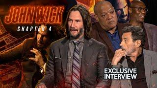 JOHN WICK: CHAPTER 4 Full Cast Interview! - Keanu Reeves, Lawrence Fishburne, Ian McShane & More!