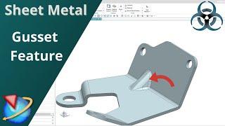 Siemens Unigraphics NX-Sheet Metal || Gusset || How to make gusset in sheet metal