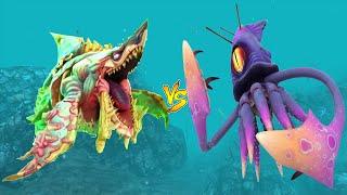 Hungry Shark World - Alpha Zombie Shark vs Colossal Squid Boss Battle - All Sharks Unlocked Gameplay