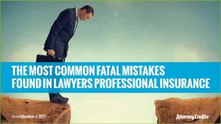 The Most Common Fatal Mistakes Found In Your Lawyers Professional Insurance