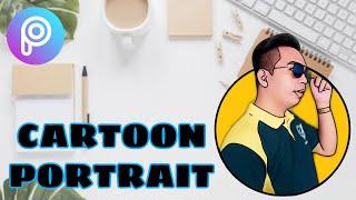 CARTOON PORTRAIT LOGO | PicsArt Tutorial | Made Easy