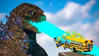 BILER vs. Godzilla :: ATOM-ÅNDE SMADRER ALT?!
