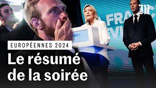 Européennes 2024 : le résumé  RN en tête et Macron annonce la dissolution de l'Assemblée nationale