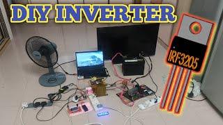 DIY INVERTER THAT CAN POWER ALL HOUSEHOLD APPLIANCES | IRF3205 12V 220V