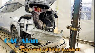 GAC Aion electric vehicle |High-quality repair of rear-end collision accident of