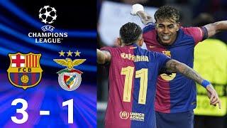 OH QUELLE VICTOIRE | BARCELONE 3 - BENFICA 1, Barça humilie Benfica : Yamal et Raphinha brille