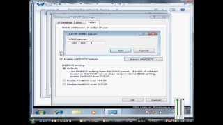 How to add a WINS server to a network card in Microsoft Windows 7