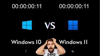 Windows 11 24h2 vs Windows 10 | SPEED TEST