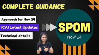 All confusion over SPOM cleared - Detailed Guidance on SPOM | Plan of action for Nov' 24 module exam