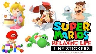 Super Mario's Relaxing Life | Line Sticker Showcase