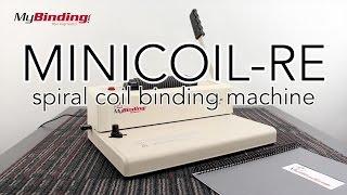 MiniCoil-RE Spiral Coil Binding Machine - Round Hole | MyBinding.com