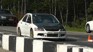 900hp Mitsubishi Lancer EVO 9 AMS Unlim 500+ Training day 23.06.2012 break down