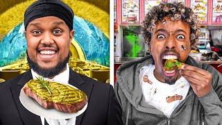 Eating Cheap VS Expensive Food Challenge