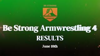 Be Strong Armwrestling 4 | Results