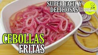 como hacer cebolla fritas /como freir cebolla/como hacer cebolla para mangu dominicano