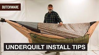 Hammock Underquilt Installation