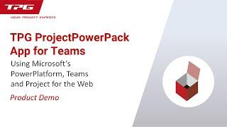 TPG ProjectPowerPack – Microsoft 365 Project & Portfolio Management "Out of the Box"