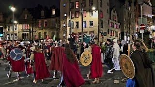 2024 Torchlight Procession Cancelled/ Shetland's Vikings  March in the Old Town of Edinburgh