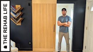 The Modern Wood Slat Door - Easy DIY Project!