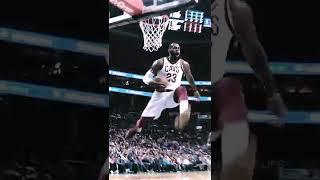 LeBron stops the dunk mid-air  #shorts