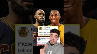 KOBE VS BRON IN A 1V1 WHO WINS??‍️ #nba #lebron #kobe #shaq #kyrie #fexr