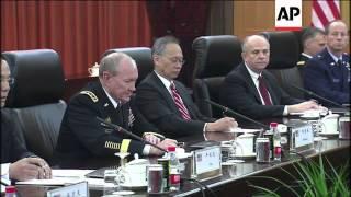 US Joint Chiefs of Staff Chairman on second day of visit to Peoples Liberation Army chiefs