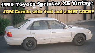 This 1999 4WD Toyota Sprinter / Corolla from Japan is the BEST al season commuter? || PoV Drive JDM