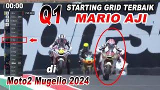 Q1 Mario Aji Mulai Temukan Semangat Juang I Starting Grid 22 #marioaji #motogp2024 #moto2