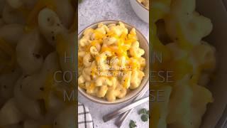 HIGH PROTEIN COTTAGE CHEESE MAC AND CHEESE | healthy mac & cheese recipe